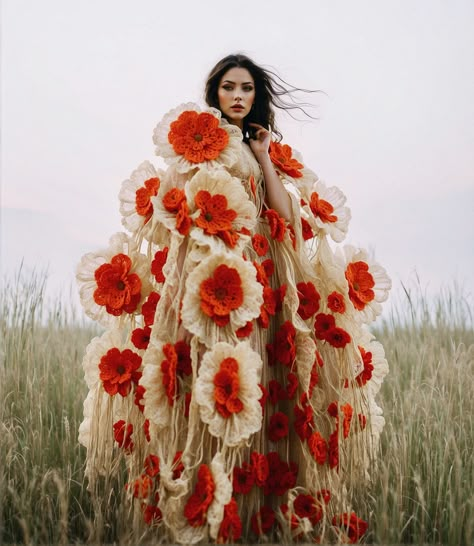 .So beautiful 💐❤️ AI fairytale with crochet and lace embroidery, beading and gems! Can’t stop, so fun, I love AI ❤️ #fashiontech #crochet #aiart #aifashion #midjourney #midjourneyart #midjourneyv5 #midjourneyai #fliwers #fantasyart #fantasy #couture #costumedesign Circus 1920, Fantasy Couture, Surrealism Fashion, Moodboard Fashion, Embroidery Beading, A Wrinkle In Time, Flower Bomb, Fashion Portfolio, Tech Fashion