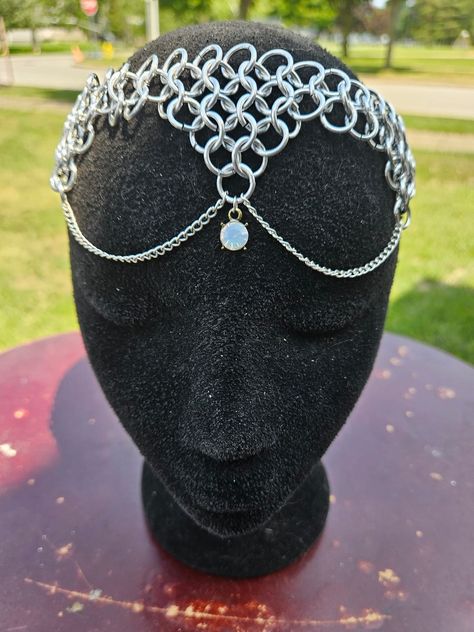 Huzzah my fellow faire goers! J.J. from Odins Eye here just dropping by to let you know I have added some new chainmail headpieces to my shop! These are on sale for just $37.50 shipped! Come take a look around! You will find these new items as well as my nickel free ear cuffs, crowns and so much more! https://odinseyeart.etsy.com Chainmail Headpiece, Chain Mail, Ear Cuffs, Fantasy Fashion, Beaded Chain, New Items, Headpiece, Ear Cuff, Take A