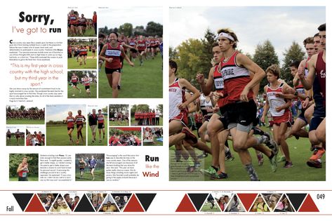 Yearbook Cross Country Page, Jostens Yearbook Spreads, Cross Country Yearbook Spread, Jostens Yearbook, Yearbook Inspiration, Senior Year Things, Yearbook Spreads, Yearbook Layouts, Yearbook Pages