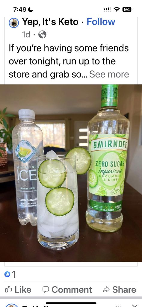 Low Calorie Alcoholic Drinks, Healthy Alcoholic Drinks, Drink Drank Drunk, Lime Slice, Keto Cocktails, Low Carb Drinks, Mixed Drinks Alcohol, Yummy Alcoholic Drinks, Beach Drinks