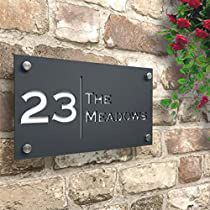 Notting Hill House, House Name Plaques, House Number Plates, Colour Text, Pintura Exterior, House Number Plaque, House Names, Door Numbers, Sign Company