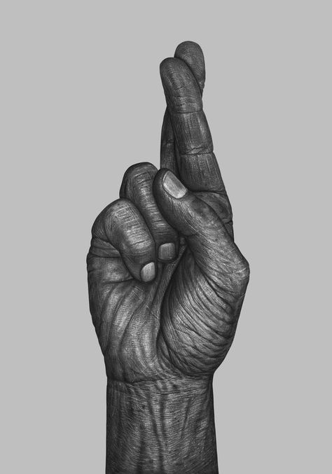 05-Fingers-crossed-Børge-Bredenbekk-Eclectic-Subjects-in-Realistic-Pencil-Drawings-www-designstack-co Scratchboard Art, Realistic Pencil Drawings, Hand Photography, Hand Drawing Reference, Fingers Crossed, Art Corner, Amazing Drawings, Big Art, Figure Drawing Reference