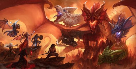 ArtStation - Tiamat, Caio Santos Chaos Dragon, Beast Creature, Dnd Dragons, The Elder Scrolls, Knight Art, Dragon Pictures, Dungeons And Dragons Characters, Dnd Art, Fantasy Monster