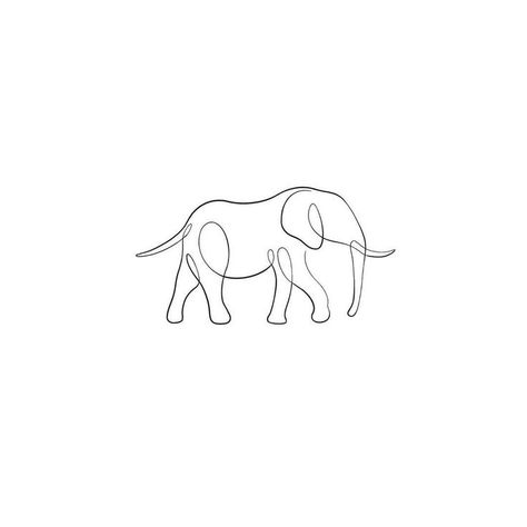 Saint Bernard Tattoo Outline, Elephant Tattoos Fine Line, Line Tattoo Elephant, Minimal Elephant Tattoo, Simple Elephant Drawing, Fine Line Elephant Tattoo, Teachers Day Design, Elephant Line Drawing, Easy Elephant Drawing