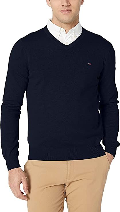 Tommy Sweater Outfit, Tommy Hilfiger Men Outfits, Tommy Hilfiger Outfits Men, Tommy Hilfiger Outfits, Tommy Sweater, Sweater Outfits Men, Fashion Clothes For Men, Tommy Hilfiger Store, Pullover Sweater Men