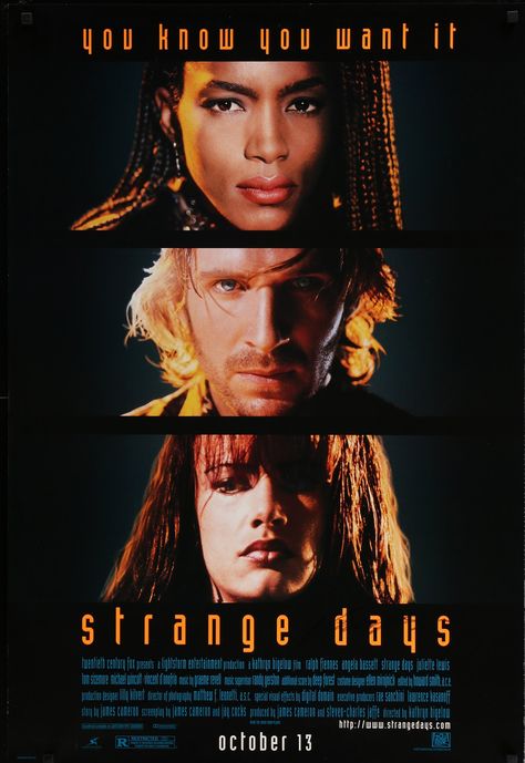 Strange Days (1995) Strange Days, 1995 Movies, Juliette Lewis, Vincent D’onofrio, Cinema Art, Angela Bassett, Ralph Fiennes, Fiction Movies, Jaden Smith