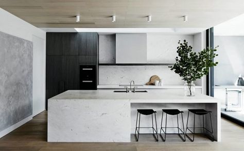 17 Outstanding Examples How To Decorate Modern Kitchen Model Dapur, Mim Design, Recessed Downlight, 아파트 인테리어, Cool Ideas, Minimalist Kitchen, Kitchen Style, Kitchen Space, Minimalist Decor