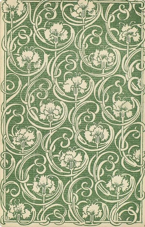 Green Art Nouveau Wallpaper, Art Deco Background Wallpapers, Art Nouveau Design Pattern Flowers, Art Nouveau Flowers Illustration Floral Patterns, Art Nouveau Pattern Wallpaper, Simple Repeat Pattern, Flower Pattern Fabric, Prints And Patterns Aesthetic, Repeat Pattern Design Textiles