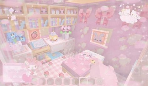 Kawaii Minecraft, Minecraft Skins Kawaii, Pink Minecraft, Minecraft House Plans, Kawaii Games, Hello Kitty House, Minecraft Cottage, Charmmy Kitty, Cute Minecraft Houses