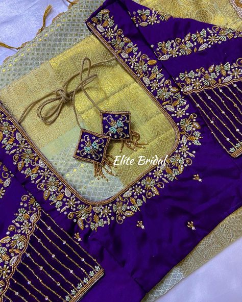 Maggam Full Work Blouse Designs, Netted Maggam Work Blouse Designs, Reception Saree Blouse Designs, Bridal Maggam Work Designs, Blouse Bridal Designs, New Work Blouse Designs, Blouse Maggam Work Designs Latest, Net Maggam Work Blouses, Saree Work Design Embroidery