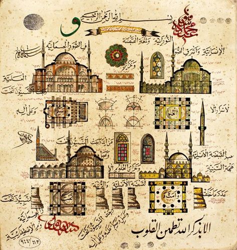 Miniature Architecture, Urban Analysis, Drawing Competition, Mosque Art, Islamic Art Canvas, Ancient Paintings, Mosque Architecture, Geometric Design Art, Sacred Architecture