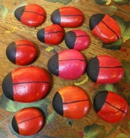 Painting Ladybugs, Lady Bug Painted Rocks, Patio Paint, Ladybug Rocks, Ladybug Garden, Paint Rocks, Painted Rocks Kids, Tennessee State, Painted Rocks Craft