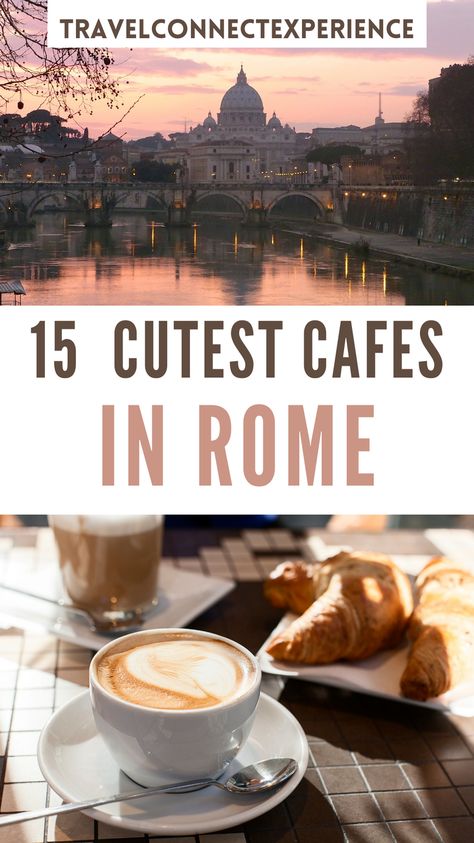 Rome Cafe Aesthetic, Cafe In Rome, Rome Coffee Shops, Best Cafes In Rome, Where To Shop In Rome, Shopping In Rome Italy, Rome Cafe, Coffee In Rome, Rome Cafes