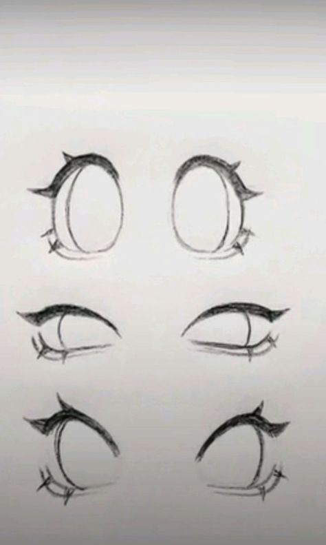 Pencil Art Anime, Easy Eye Drawing, Cute Eyes Drawing, 얼굴 드로잉, Eye Drawing Tutorials, Art Tools Drawing, Sketches Tutorial, 캐릭터 드로잉, Easy Doodles Drawings