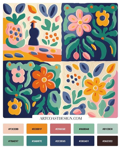 Color Pallet 2023, Color Trends For 2023, Coral Colour Palette, Latest Graphic Design Trends, Color Palette Challenge, 2023 Color, Color Vibe, Design Illustrations, Latest Design Trends