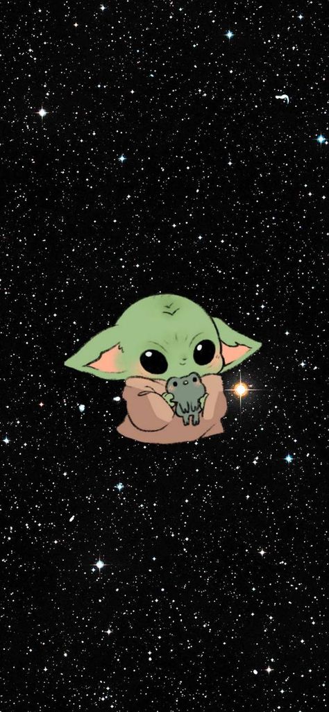 Yoda Wallpaper Cute, Yoda Drawing, Yoda Star Wars, Yoda Wallpaper, Cute Disney Drawings, Wallpaper Cute, Star Wars Wallpaper, Disney Drawings, Cute Disney