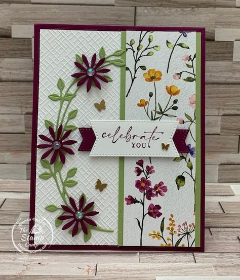 Stampin Up Dainty Delight, Camp At Home, Dainty Delight, Designer Paper Cards, Dainty Flowers, Home Card, Hand Made Greeting Cards, Making Greeting Cards, Spring Cards