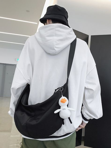 Side Bag Aesthetic, Uniqlo Bag Outfit Men, Side Bag Outfit Men, Aesthetic Side Bag, Men Bag Aesthetic, Uniqlo Bag Men, Side Bag Outfit, Uniqlo Drawstring Bag Outfit Men, Tomboy Bag