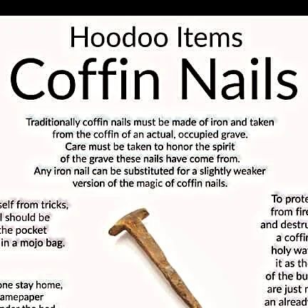 ⛤ 𝓣𝓱𝓪𝓷𝓸𝓼, 𝓽𝓱𝓮 𝓰𝓻𝓪𝔂 𝓦𝓲𝓽𝓬𝓱 ⛤ on Instagram: "Where can you use coffin nails?  Seriously, I use them a lot in cursing. 🌏🌿🌪🍃🌋🔥💧🌊🌬👻 #witches #witchesofinstagram #witchcraft #Hecate #magic #pagan #witchy #witchyvibes #magick #witchythings #tarot #wiccan #spells #halloween #pagansofinstagram #occult #witchery #crystals #witchlife #witchessociety #paganism #wiccansofinstagram #greymagic #goddess #magical #salem #magicwands #spells #triplemoon  #lefthandpathwitches  #rightpathwitches #witchcraft" Hecate Magic, Witchcraft Hecate, Gray Witch, Artist Couple, Mojo Bags, Protection Spells, Wiccan Spells, Witchy Stuff, Triple Moon