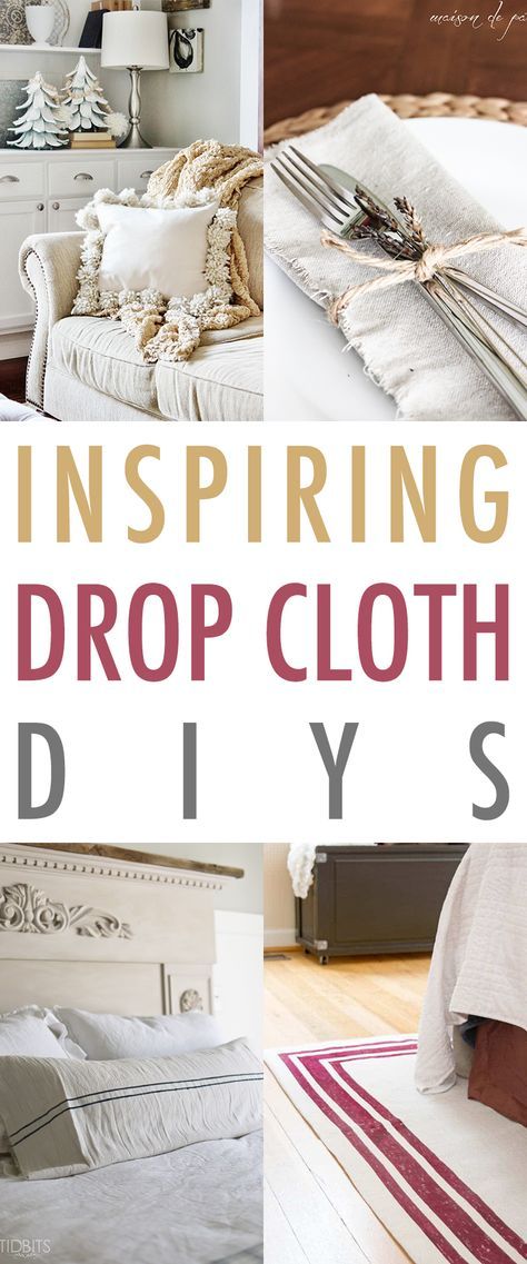 Drop Cloth Projects, Canvas Drop Cloths, Cottage Market, Drop Cloth Curtains, Dekor Diy, Farmhouse Decoration, Diy Farmhouse Decor, Drop Cloth, Decor Guide