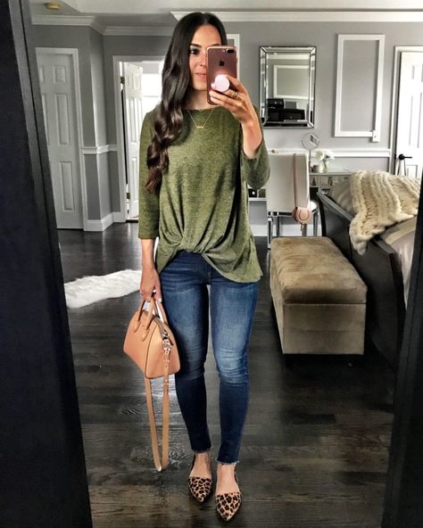 Flat Lays Come To Life No.2 Olive Green Shirt Outfit, Green Shirt Outfits, Fall Fashion Trends Women, Flat Lays, Green Top, Tshirt Outfits, Green Shirt, Professional Outfits, Fall Fashion Trends