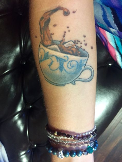 Whiskey in a teacup tattoo Whiskey In A Teacup Tattoo, Tea Tattoos, Charlotte Tattoo, Teapot Tattoo, Whiskey In A Teacup, Tea Cup Drawing, Coffee Cup Tattoo, Tea Tattoo, Teacup Tattoo