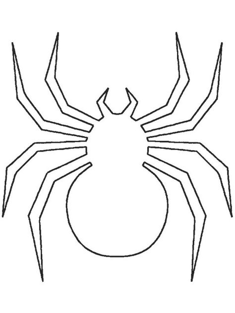 Free printable Spider stencils and templates Spider Cut Out Template, Spider Stencil Free Printable, Halloween Stencils Templates, Spider Template Free Printable, Halloween Templates Free Printable, Spider Web Template, Spider Outline, Spider Cutout, Spiderman Pumpkin Stencil