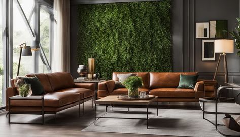 20 Leather Couch Living Room Decor Ideas - WorkFleek Leather Couch Green Pillows, Living Room Decor Leather Couch, Leather Couch Ideas, Leather Couch Decorating, Leather Couch Living Room, Leather Couch Living Room Decor, Tan Leather Sofas, Leather Couches Living Room, Couch Ideas