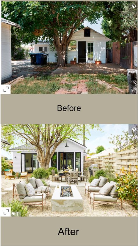 Before And After Home, House Makeovers, Home Exterior Makeover, Backyard Renovations, Patio Furniture Ideas, Exterior Makeover, Casa Exterior, Backyard Inspiration, Exterior Remodel