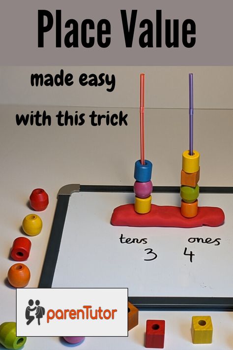 2 Digit Place Value Activities, Ones Tens Activity, Teaching Tens And Ones, Ones And Tens Activities, Maths Teaching Aids Ideas, Tens And Ones Activity, Tens And Ones Activities, Teaching Aids For Maths, Place Value Projects