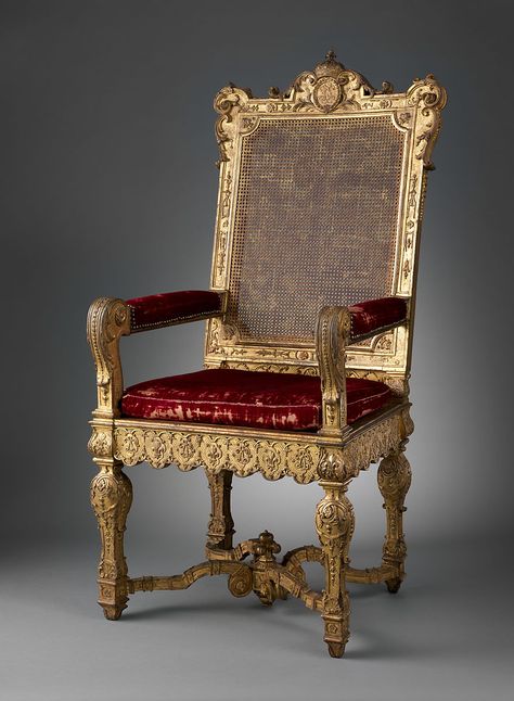 Armchair | French | The Met Baroque Chair, Cottage Chairs, Louis Xvi Chair, Louis Xvi Furniture, French Arm Chair, French Style Furniture, Luxury Chairs, European Architecture, Louis Xiv