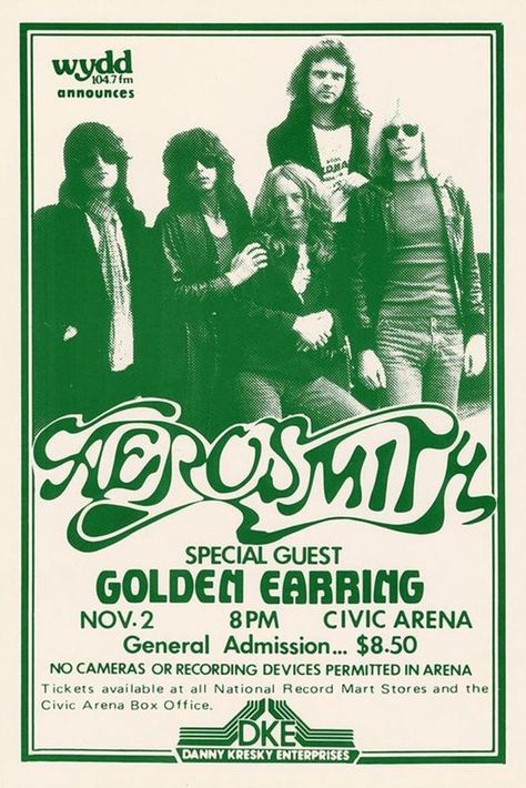 Hippie Bands, Gig Posters Design, Vintage Band Posters, Golden Earring, Rock Poster Art, Retro Band, Music Concert Posters, Vintage Concert Posters, Concert Flyer