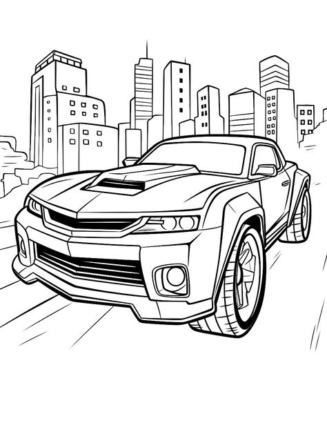 Cars Colouring In Pages, Sports Car Coloring Pages Free Printable, Sport Car Coloring Pages, Classic Car Coloring Pages Free Printable, Color In Pictures, Bumblebee Coloring Page, Cars Pictures, Racecar Coloring Page, Colouring Pictures For Kids Free Printable