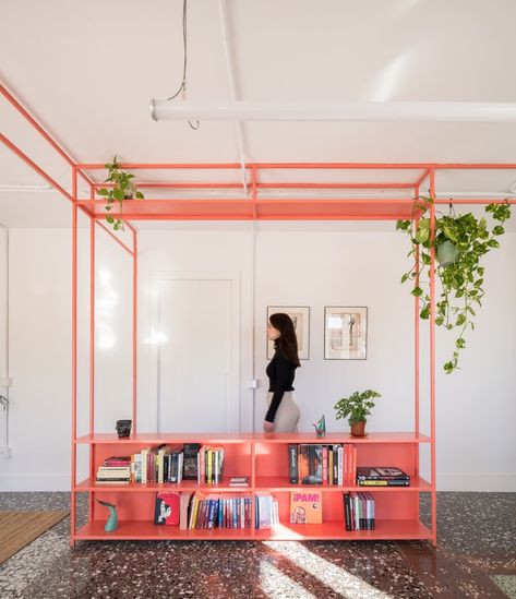 Gallery of La Felipa / DIA UNO STUDIO - 3 Minimalist Cabinet, Metal Shelving Units, Studio Flat, Renovated Apartment, Architecture Office, Book Shelf, Apartment Interior, Residential Architecture, White Walls