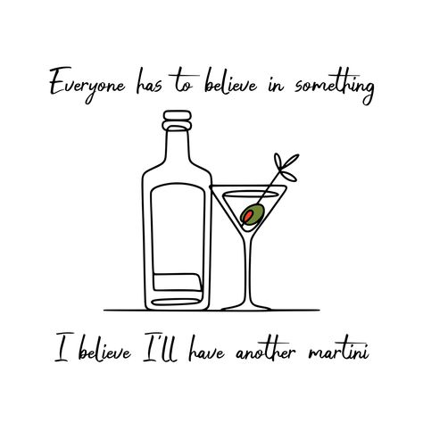 🎨 New Arrival Alert! 🎨 I'm thrilled to introduce my latest collection of minimalist line drawings, now available on both unisex and women's t-shirts in a variety of colors! ✨ PLUS I'm offering FREE SHIPPING all month! 🥳 My newest designs feature the quote "Everyone has to believe in something, I believe I'll have another...." with a variety of drinks: Martini 🍸 Glass of wine 🍷 Beer 🍺 Margarita 🍹 Mocktail 🍹 Scotch 🥃 Plus, I can custom make a similar shirt with your favorite libation! Just... Martini Quotes Funny, Martini Quotes, Margarita Mocktail, Beer Margarita, Cricut Projects Beginner, Line Drawings, Glass Of Wine, Women's T Shirts, Martini Glass