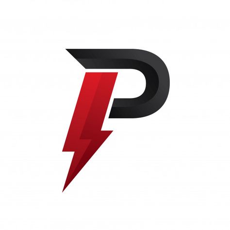 Letter p logo power Premium Vector Logo Arrow, Letter P Logo, P Logo, Letter P, Vector Background, Premium Vector, Red, Black, Design