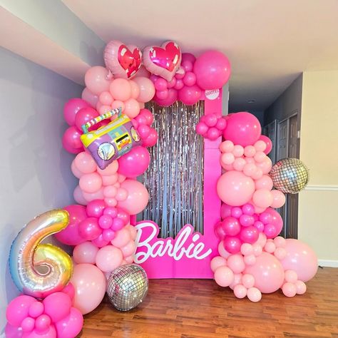 Barbie is always the favorite... #mullicahillballoons #mullicahillpartyrental #mantuaballoons #babyshowerphilly #philadelphiaballoons #partyrentalphilly #southjerseryballoons #phillysupportphilly #partyrentalnj #mullicahillparty #southjerseypartyplanner #balloonsnj #sicklervillenj #southjerseyballoons #southjerseyparty #njparty #partyrentalsnj #njballoons #mullicahillnj #njballoonstylist #sewellnj #glassboronj #phillyparty #mullicahill #balloons #mantua #njpartyplanners #deptfordnj #newjers... Barbie Balloon Arch, 3rd Birthday Balloons, Jersey Party, Balloon Arrangements, Barbie Birthday, April 4, The Favorite, 8th Birthday, Party Rentals