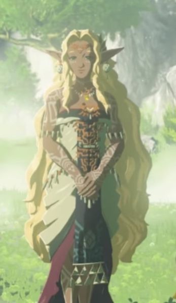 Sonia Legend Of Zelda, Legend Of Zelda Sonia, Queen Sonia Zelda Totk, Zelda Sonia, Sonia Tears Of The Kingdom, Queen Sonia Zelda, Hylian Fashion, Zelda Hairstyle, Queen Sonia