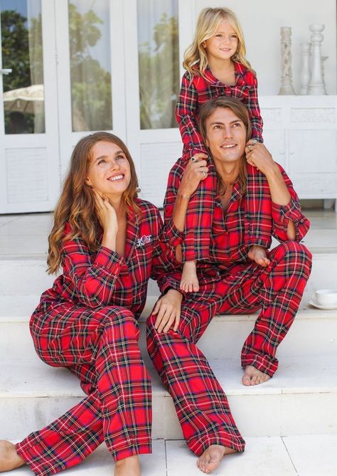 45 Best Family Christmas Pajamas 2021 - Matching Christmas Pajamas Christmas Pjs Couple, Monogrammed Christmas Pajamas, Personalized Christmas Pajamas, Mens Flannel Pajamas, Flannel Pjs, Pajamas Matching, Christmas Pajamas Kids, Holiday Pjs, Kids Flannel