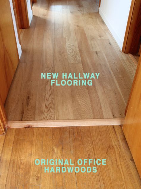 Choosing Wood Flooring For Your Home — Amanda Katherine Matching Wood Floors, Multiple Flooring In House, How To Match Wood Flooring, Matching Hardwood And Lvp, Different Wood Floors In Adjoining Rooms, Multiple Flooring Transitions, Matching Hardwood Floors, Mixed Hardwood Floors, Best Wood Flooring