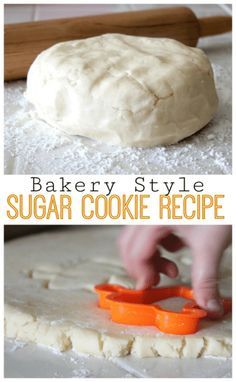 Bakery Style Sugar Cookie Recipe, Sugar Cookie Recipe Soft, Soft Sugar Cookie Recipe, Soft Cookie Recipe, Best Sugar Cookie Recipe, Best Sugar Cookies, Soft Sugar Cookies, Cutout Sugar Cookies, Sugar Cookie Recipe