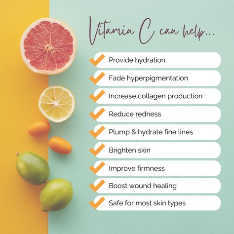 Vitamin C is key to maintaining a smooth, even, and glowing complexion. Think dark leafy greens, citrus fruits, tomatoes, peppers and berries. However, there’s no way to guarantee it goes straight to your skin so vitamin C serums are the most direct way to reap the benefits. If you’re interested in introducing vitamin C into your skincare routine book a complimentary consultation to learn more about its potent antioxidant powers and the best concentration for your skin. 📞 01480-213730 Vitamin C Foods, Vitamin C Benefits, Face Care Routine, Dark Leafy Greens, Acne Care, Citrus Fruits, Glowing Complexion, Skin Benefits, Leafy Greens