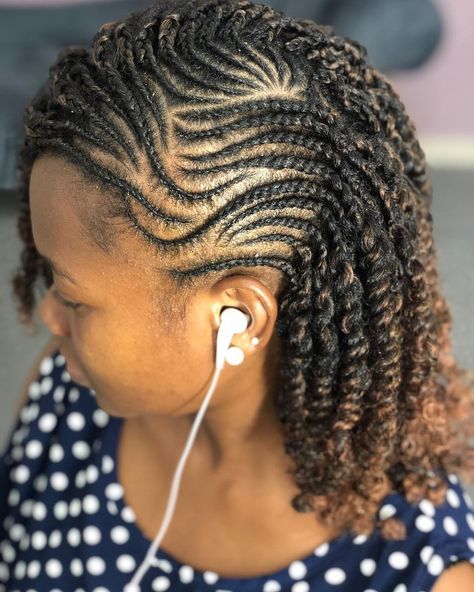 2 Strand Twist Styles Natural, Cornrows And Twists, Hari Styles, Braided Cornrows, Latest Braided Hairstyles, Short Hair Twist Styles, Daughter Hairstyles, Natural Hair Wedding, Natural Twist