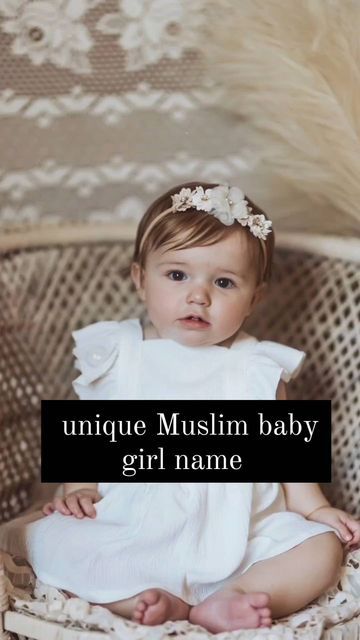 Muslim Girls Name, Muslim Baby Girl Names, Asian Humor, Baby Dress Diy, Muslim Baby Names, Monthly Baby Photos, Easy Hairdos, Girls Unique