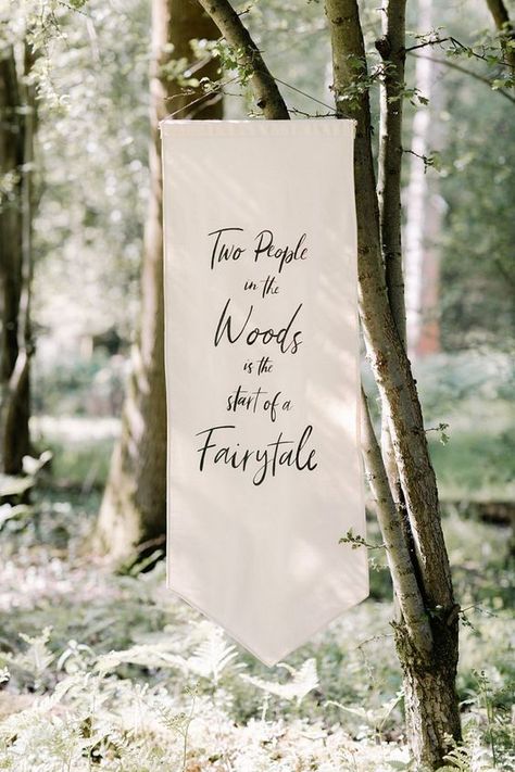 Woodland Wedding Venues, Wedding Flags, Woodland Wedding Inspiration, Enchanted Forest Wedding, Private Wedding, Rock My Wedding, Wedding Quotes, Whimsical Wedding, Woodland Wedding