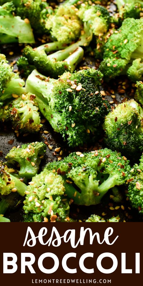 Sides With Broccoli, Fiber Side Dishes, Skillet Broccoli Recipes, Recipes With Sesame Oil, Recipes Using Sesame Oil, Japanese Broccoli, Asian Broccoli Recipes, Sauteed Broccoli Recipes, Sauteed Broccoli