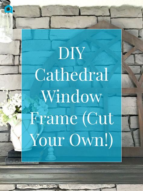 Faux Gothic Windows, Church Window Decor, Window Shutters Diy, Diy King Headboard, Dark Academia Interior, Fairy Lights In Trees, Fixer Upper Inspired, How To Make Headboard, Gothic Windows