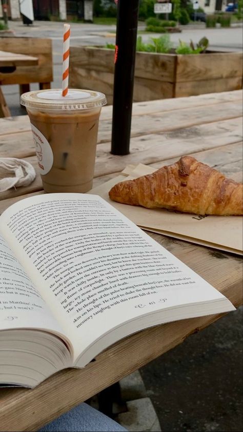 Book Aesthetic With Coffee, Reading Cafe Coffee Shop, Reading Coffee Shop Aesthetic, Coffee Shop Book Aesthetic, Reading With Coffee Aesthetic, Book And Coffee Shop Aesthetic, Reading At A Coffee Shop, Cozy Book Reading Aesthetic, Iced Coffee And Books Aesthetic