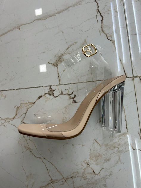 Sandalias de tacón grueso con correa transparente para mujer, sandalias de tacón de verano a la modaHe descubierto los artículos más increíbles en SHEIN.com, ¡ve y echa un vistazo! Costa Rica, Heels