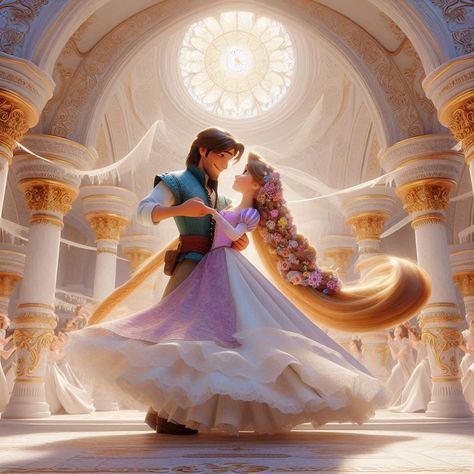 #rapunzel    #wedding_dress Rapunzel Marriage, Cute Murugan Images, Rapunzel Eugene, Murugan Images, Tangled Pictures, Atlas Corrigan, Disney Princess Merida, Rapunzel Wedding, Tangled Wedding